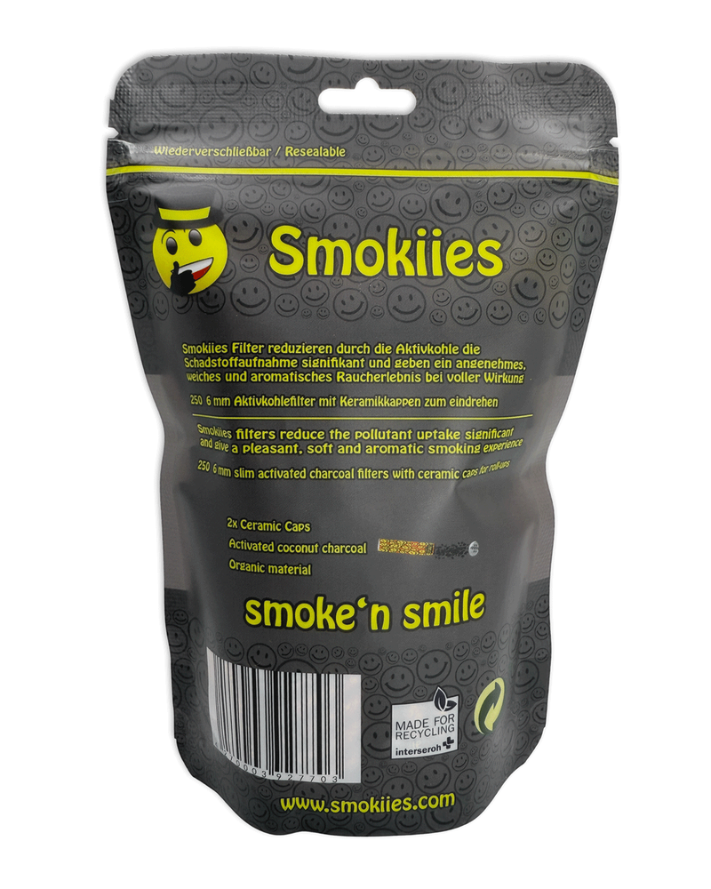 Smokiies Aktivkohlefilter 250 - Classic 6mm