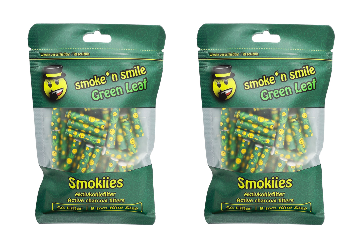Smokiies GreenLeaf Bundle - Green Leaf 2x50 9mm