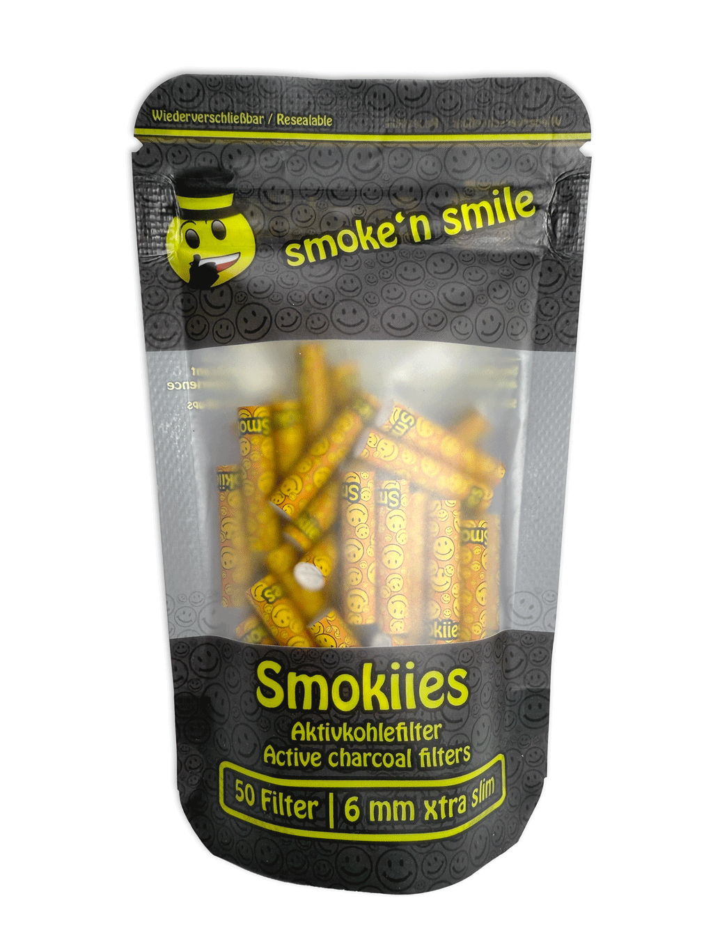 Smokiies Aktivkohlefilter 50 - Classic 6mm