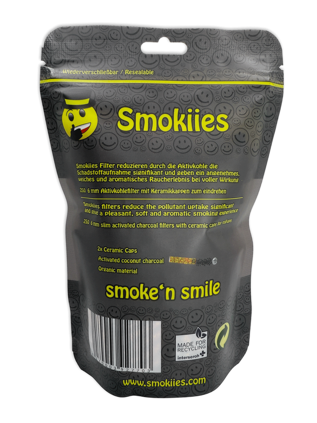 Smokiies Aktivkohlefilter 250 - Classic 6mm